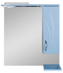 Зеркало 60 Волна new (правый) голубой металлик СВ 4525c.46R w