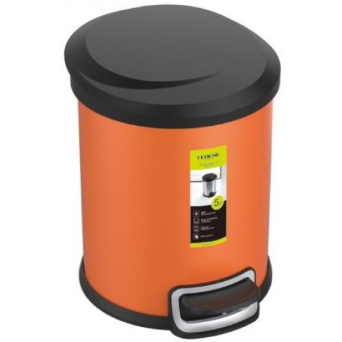 L705-7 Ведро для мусора оранжевое 5L LEDEME